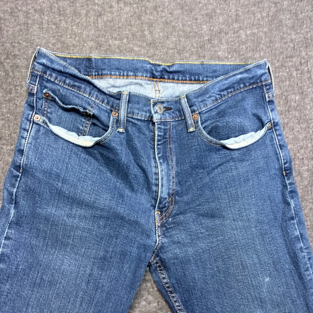 Levi's 514 Straight Fit Jeans Mens‎ 36x32 Blue Denim Work Western Cowboy